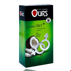 کاندوم ساده اورس مدل Oily Plus بسته 12 عددی